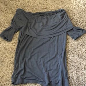 Grey off the shoulder top!